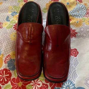 Franco Sarto Red Dress Mules